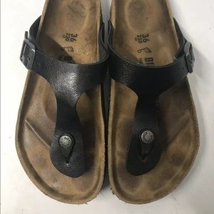 Birkenstock Gizeh 36 black birkoflor